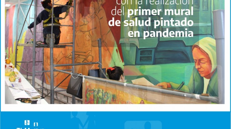 Inauguran de manera virtual el 1° mural de salud pintado en pandemia